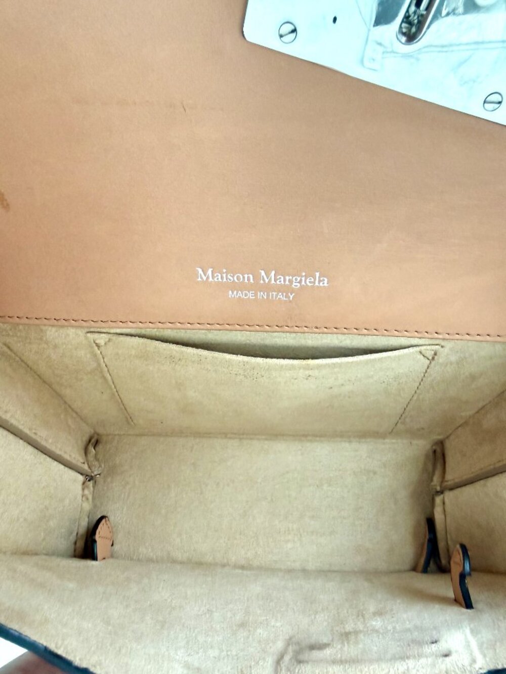 MAISON MARGIELA Snatched Python-Effect Small Bag - Picture 10 of 16